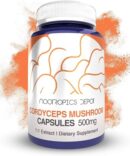 Cordyceps Mushroom Extract Capsules 500mg Whole Fruiting Body (Cordyceps Militaris)