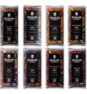 Dreamland Psychedelics Mushroom Chocolate Bars